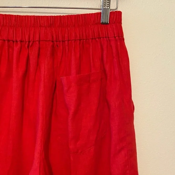 New Flax Red High-Waisted Shorts - Picture 4 of 7